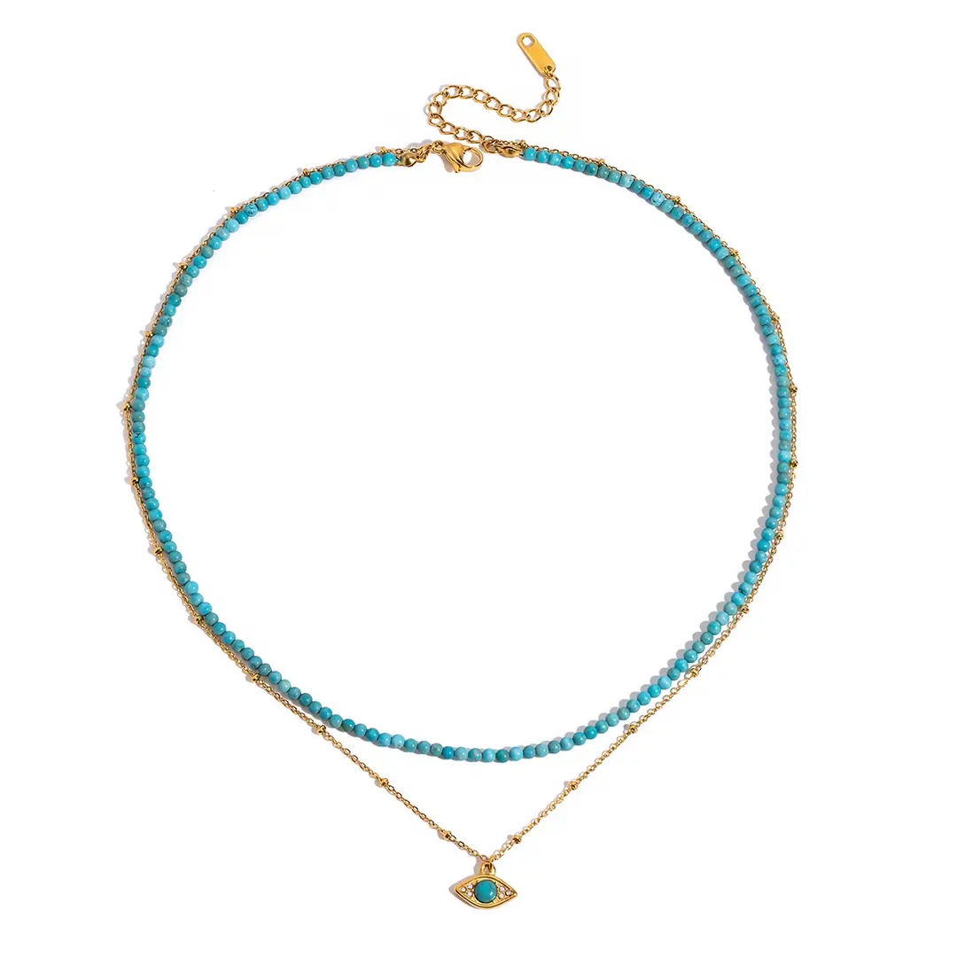 Occhiara Necklace | Boncuklu Kolye