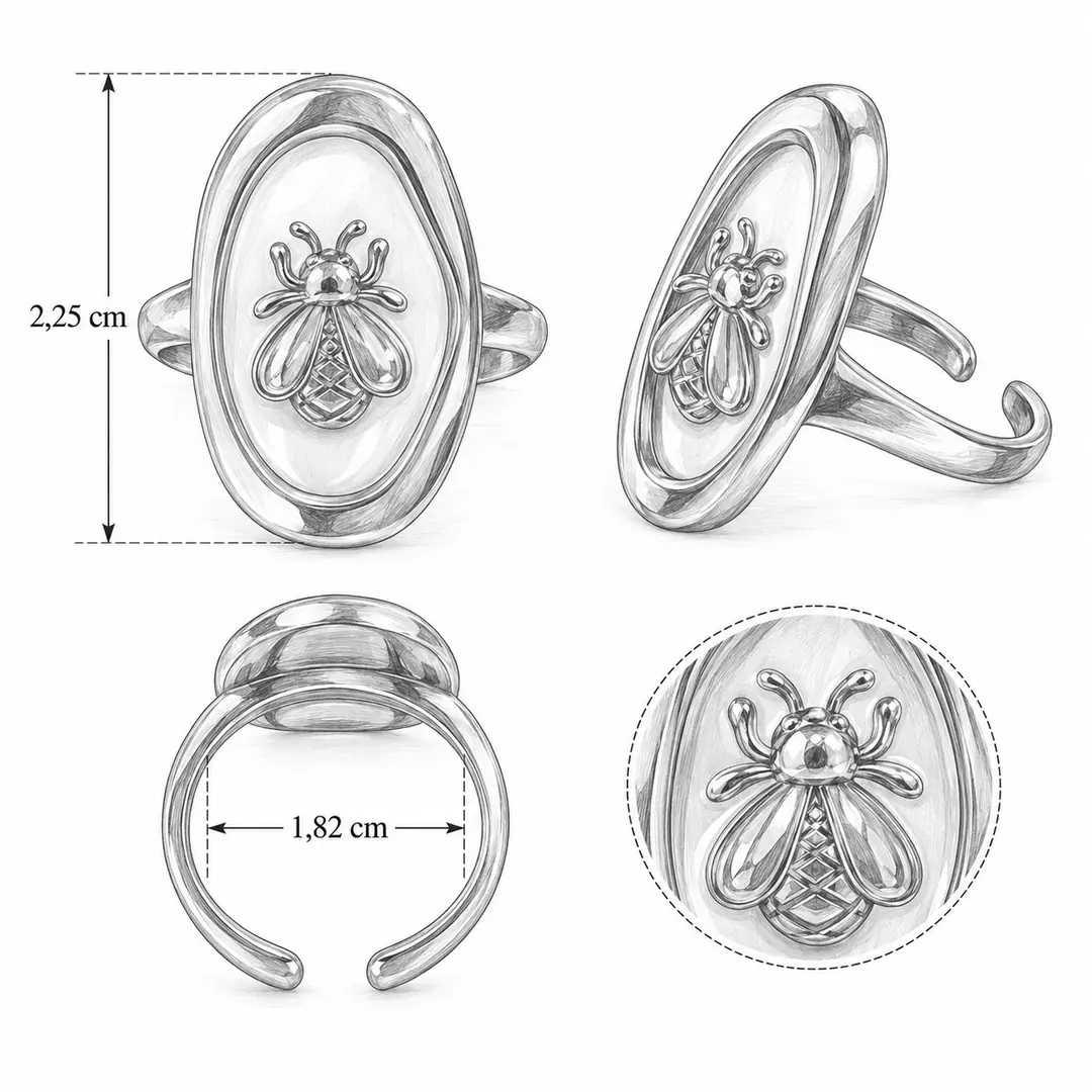 Faunelle Ring | Çelik Yüzük 3