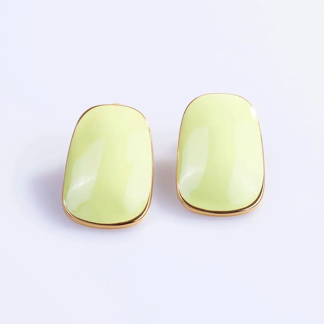 Green Aura Earring | Çelik Küpe
