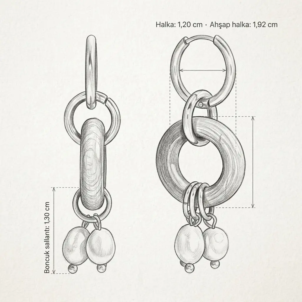 Legnara Earring | Çelik Küpe 8