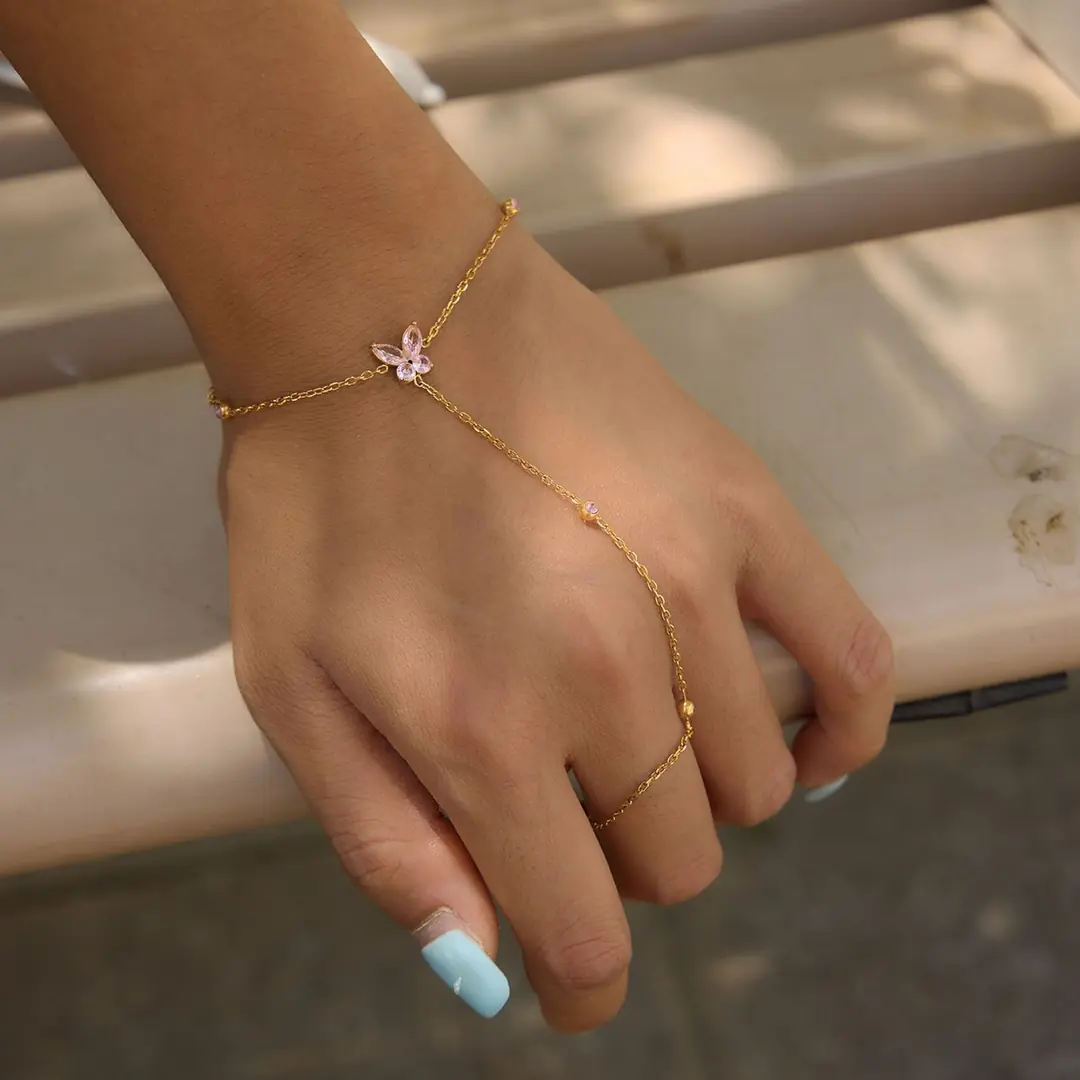 Farfalina Hand Chain | Çelik El Zinciri 5