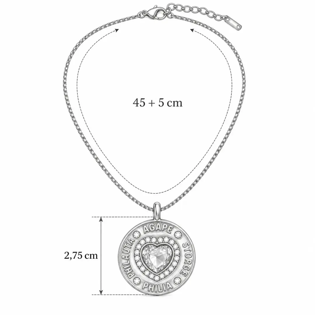 Medalya Necklace | Çelik Kolye 6