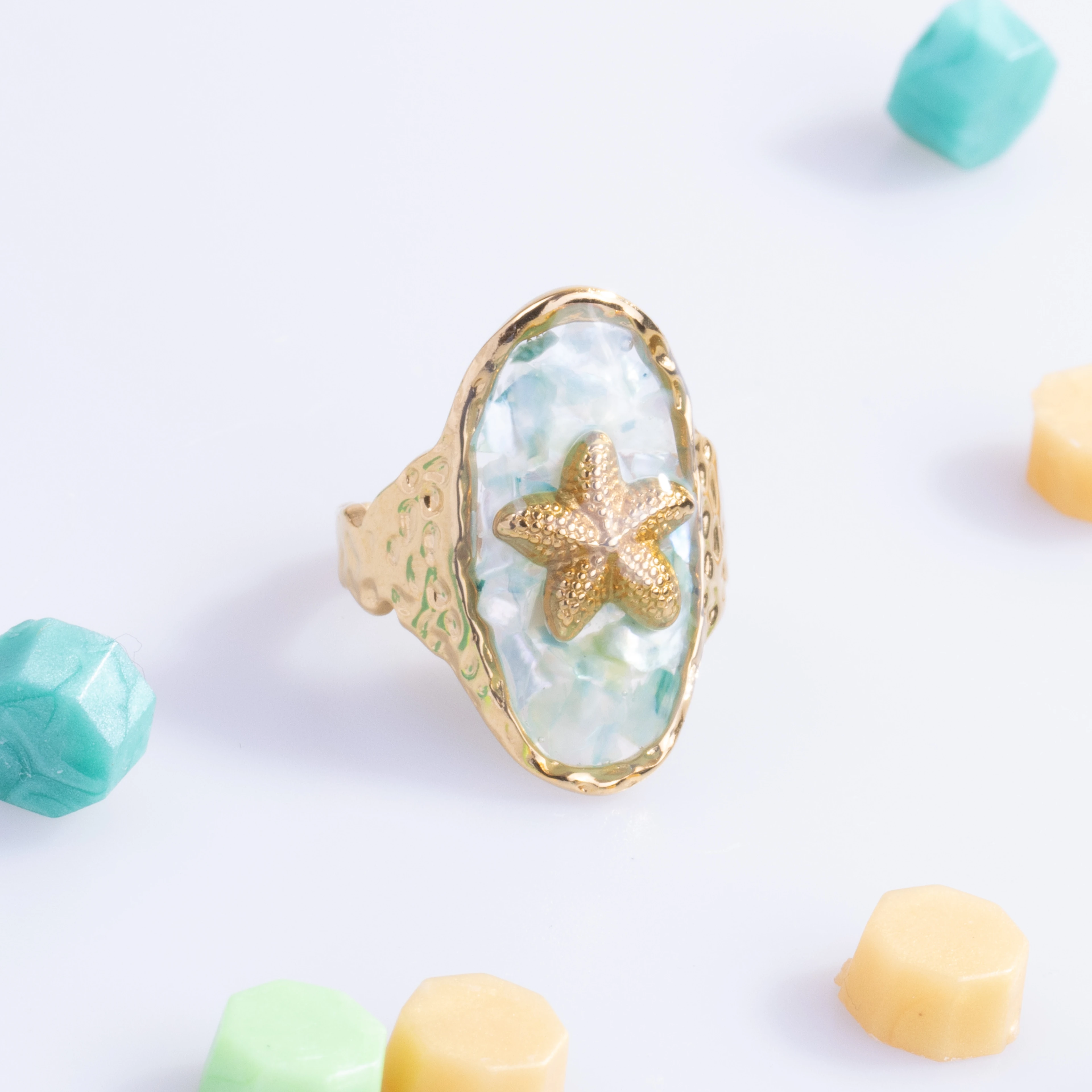 Asteria Ring | Çelik Yüzük