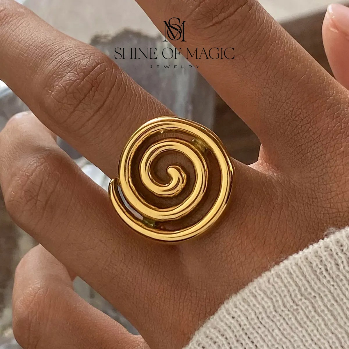 Spiral Ring | Çelik Yüzük