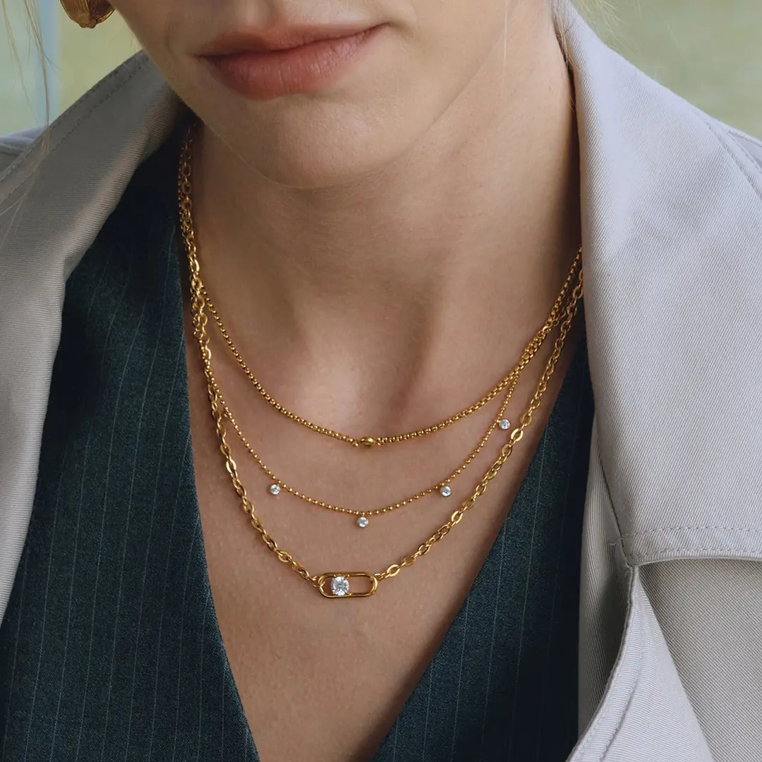 Trilayne Necklace | Çelik Kolye 2