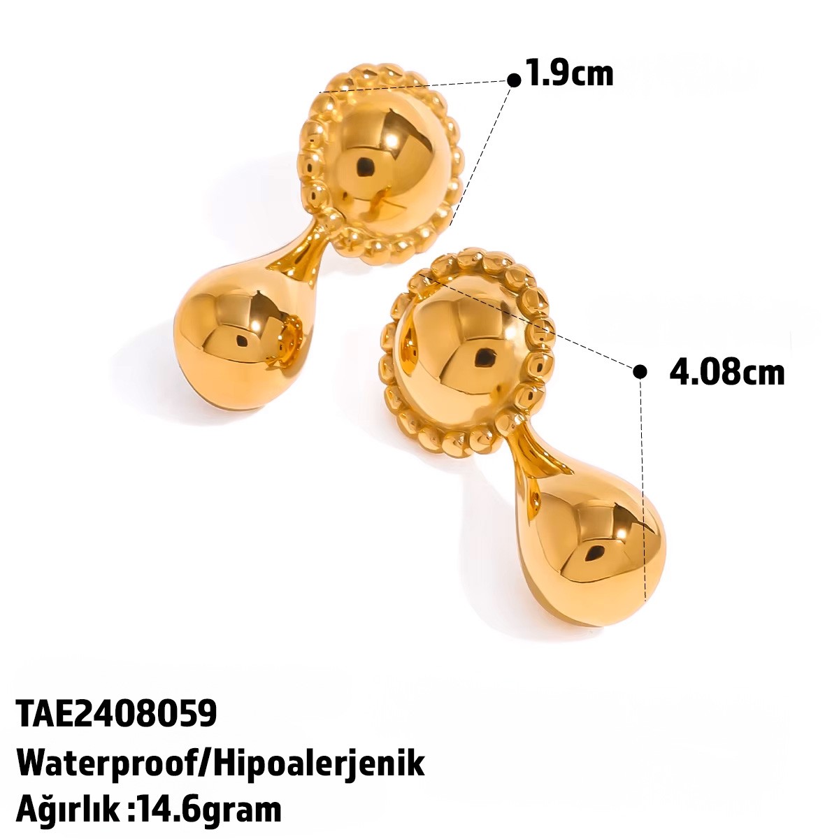 Walkin Earring | Çelik Küpe