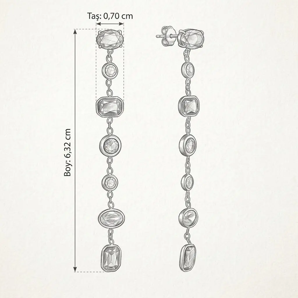 Tessima Earring | Çelik Küpe 4