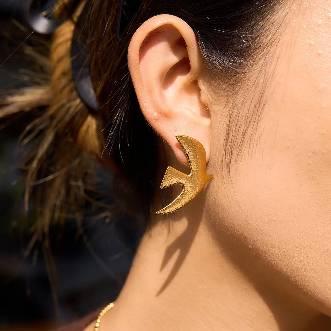 Hirvela Earring | Çelik Küpe 5