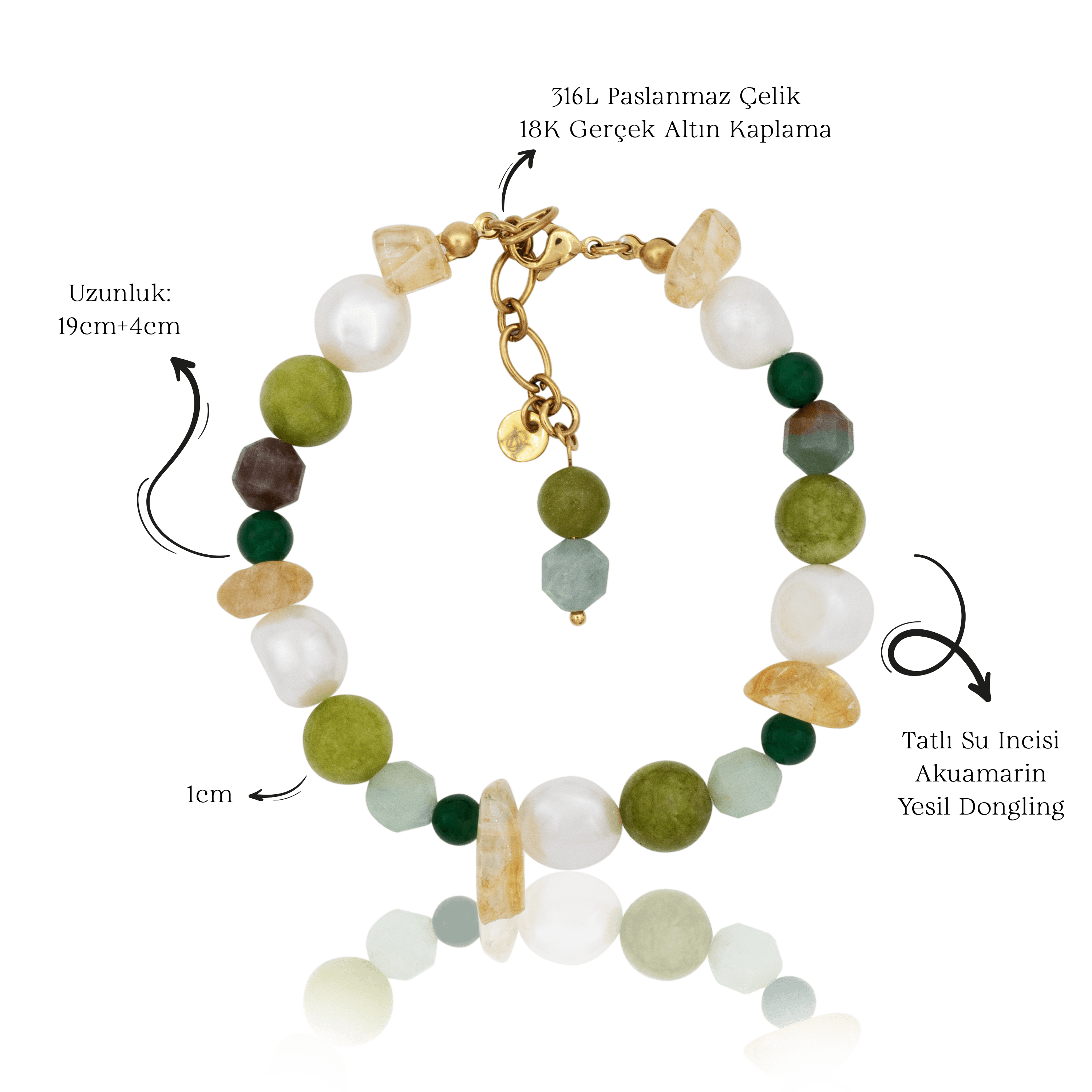 Verda Bracelet | Doğal Taş Bileklik