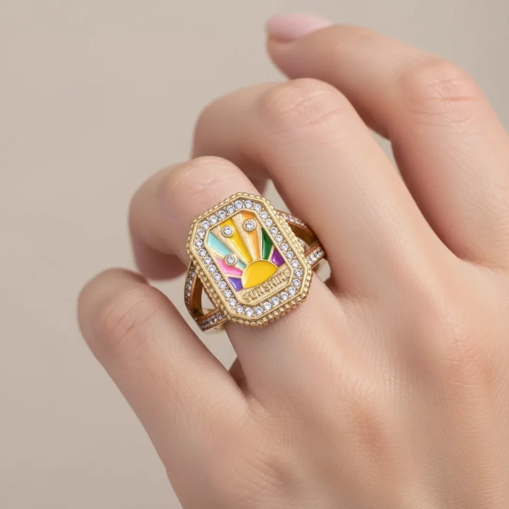 SunShine Ring | Çelik Yüzük