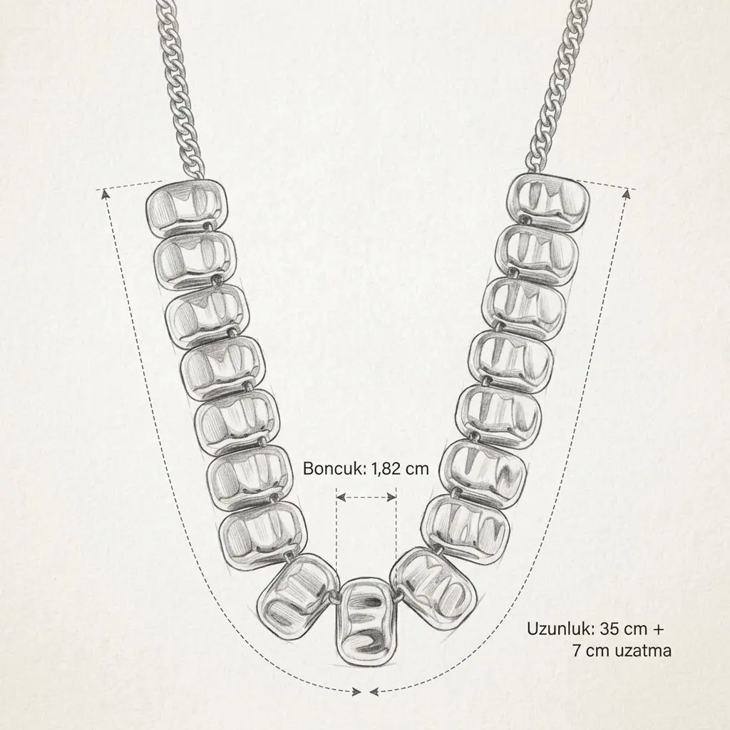 Grisana Necklace | Çelik Kolye 5