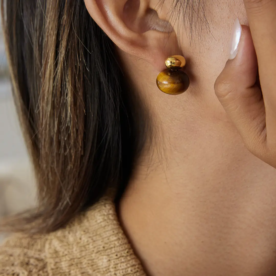 Tigressa Earring | Doğal Taş Küpe 3