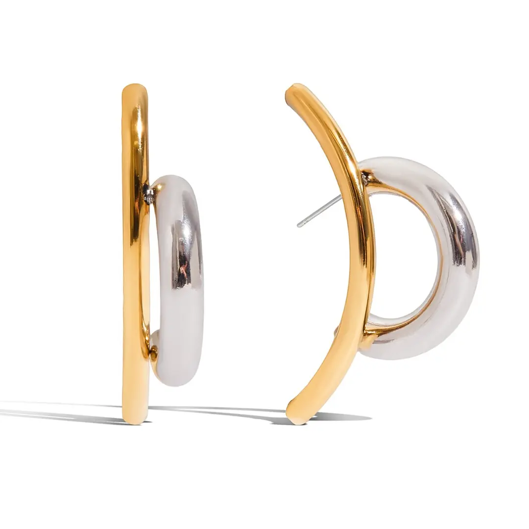 Crossaria Earring | Çelik Küpe