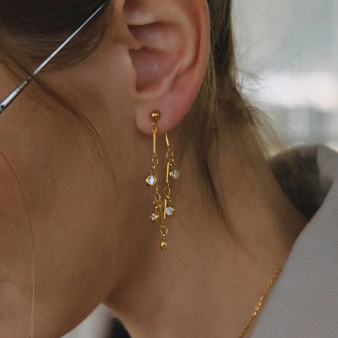 Pluvina Earring | Çelik Küpe 2