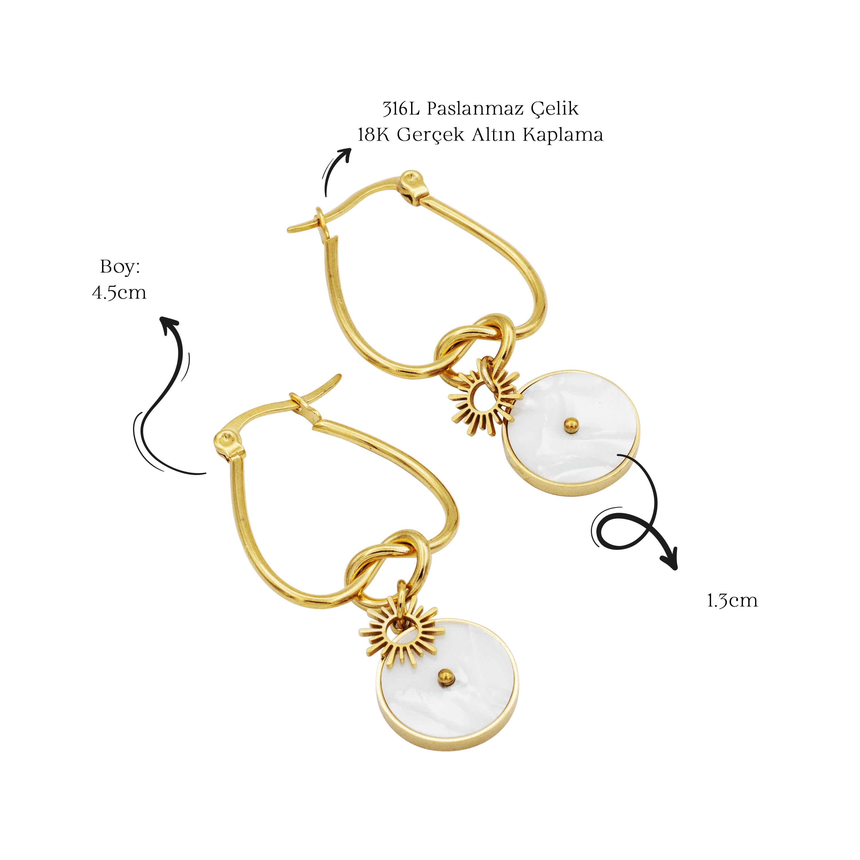 Soléa Earring | Çelik Küpe