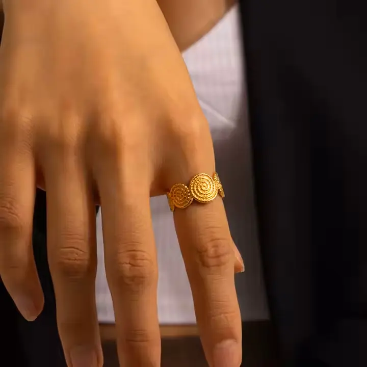 Spiraluxe Ring | Çelik Yüzük 5