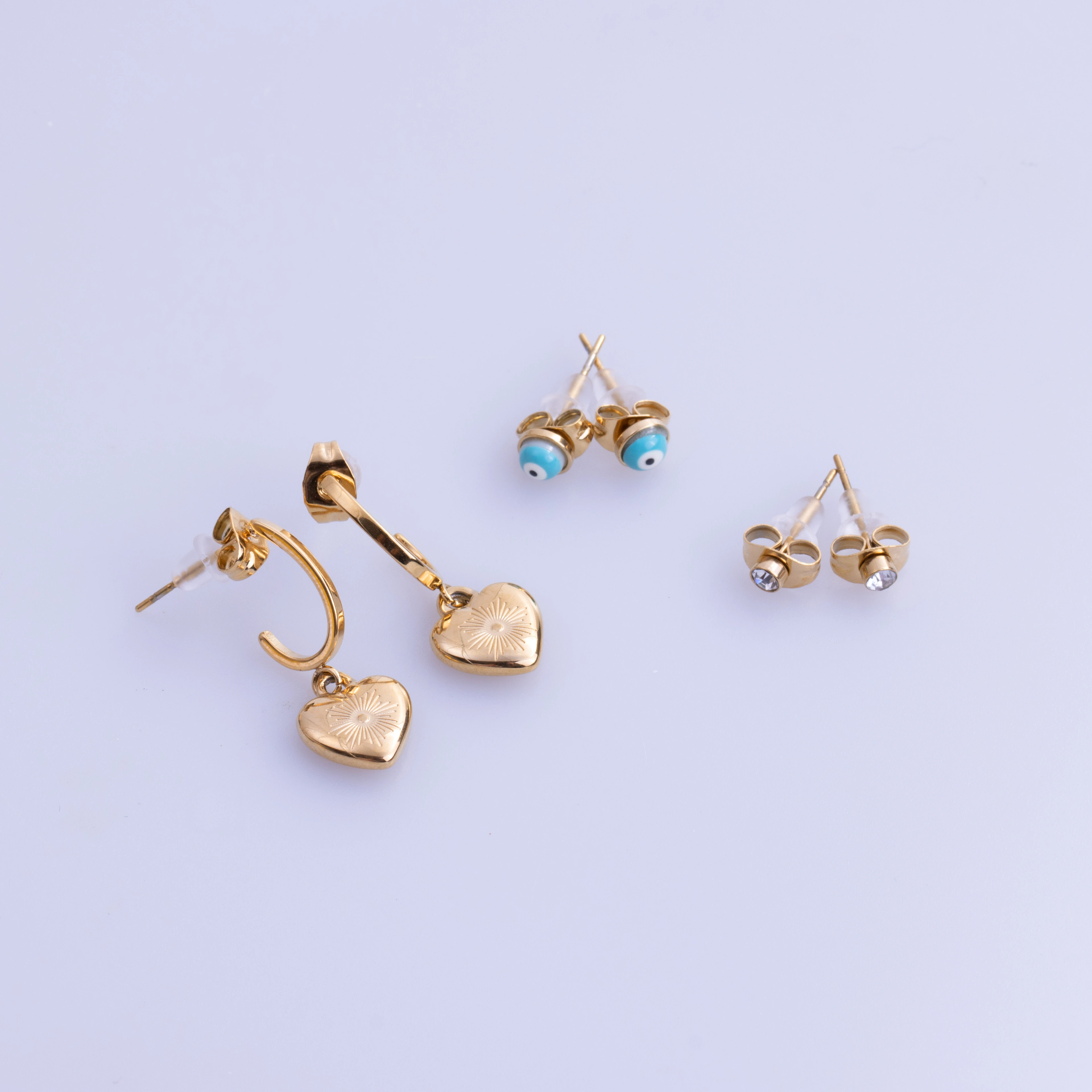 Trikari Earring | Çelik Küpe