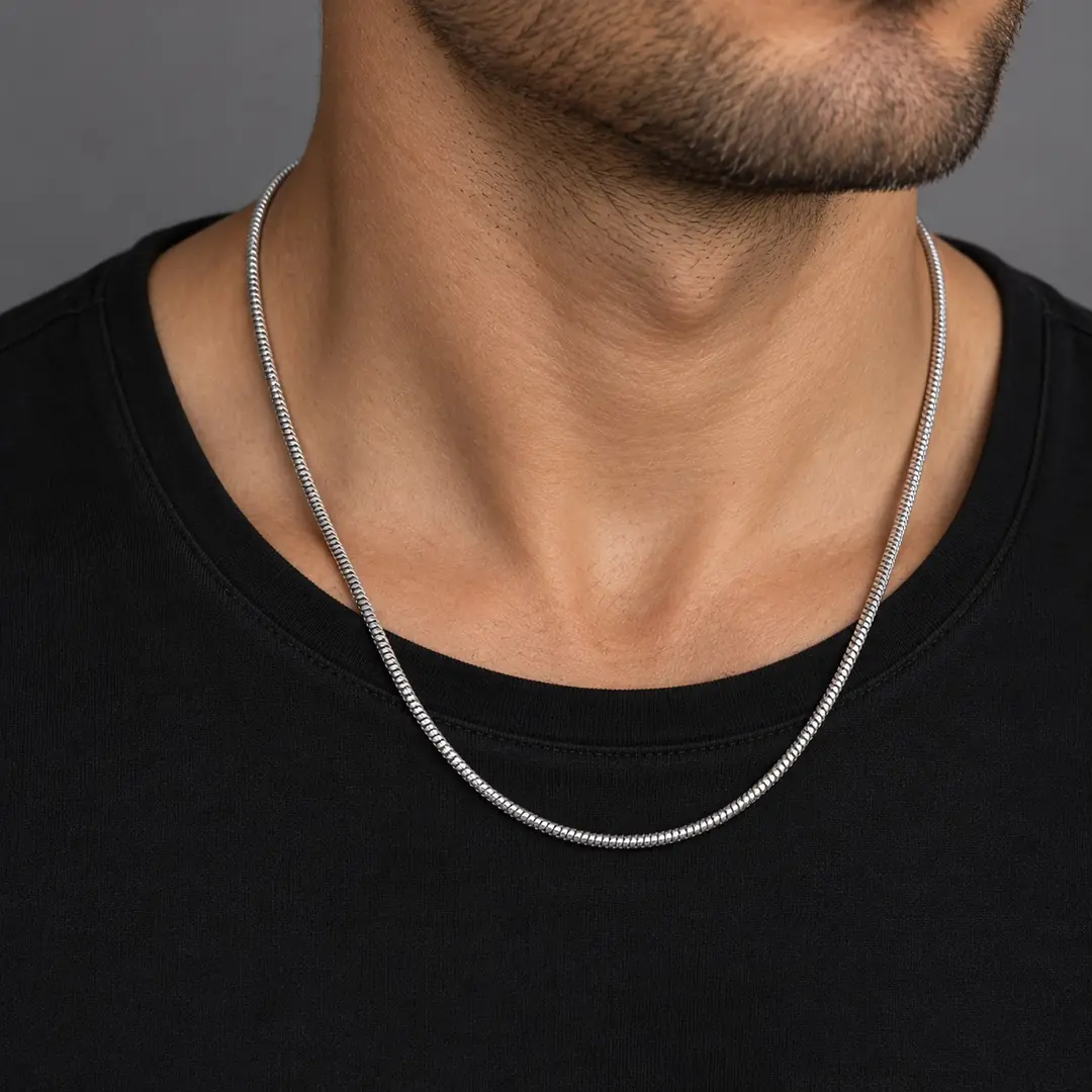 Anguin Necklace | Erkek Çelik Kolye 2