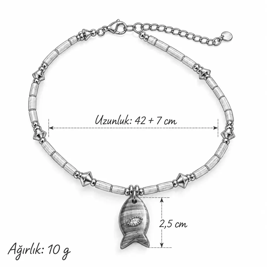 TigraFish Necklace | Doğal Taş Kolye 3
