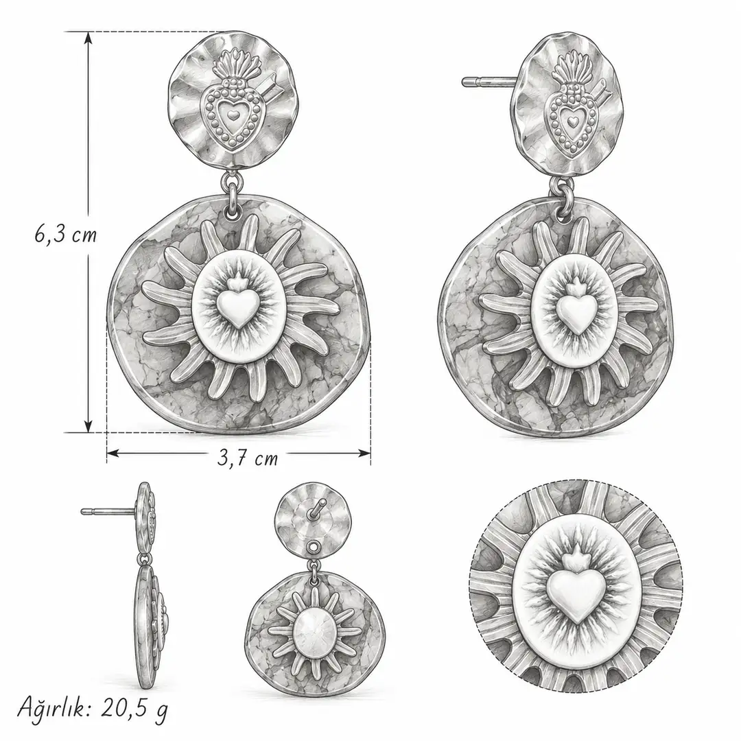 Auristen Earring | Reçine Küpe 4