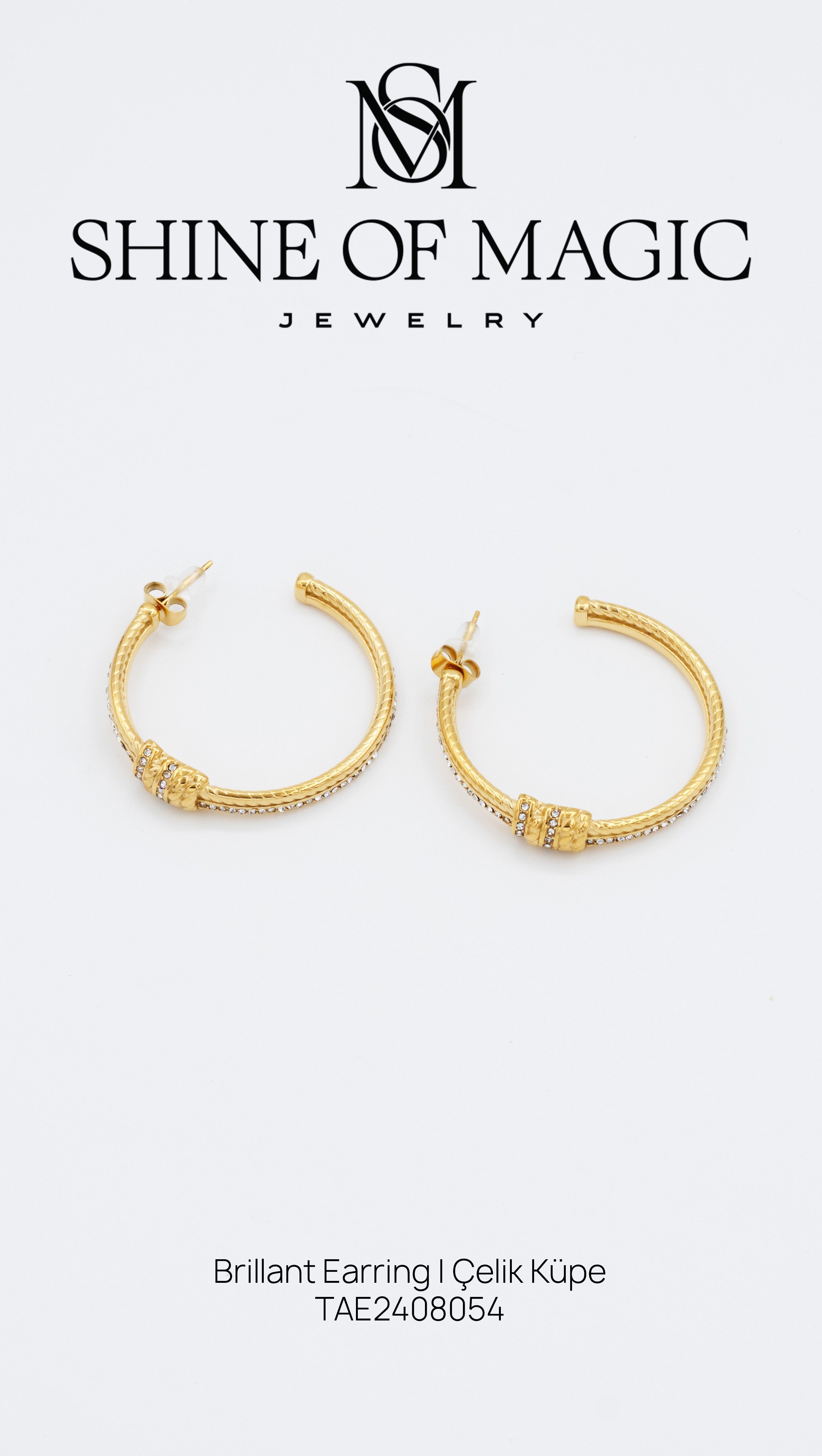 Brillant Earring | Çelik Küpe