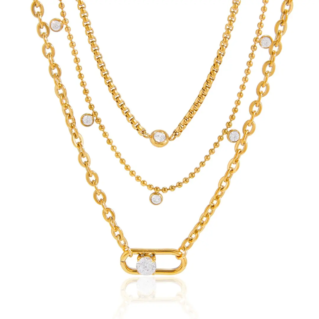 Trilayne Necklace | Çelik Kolye