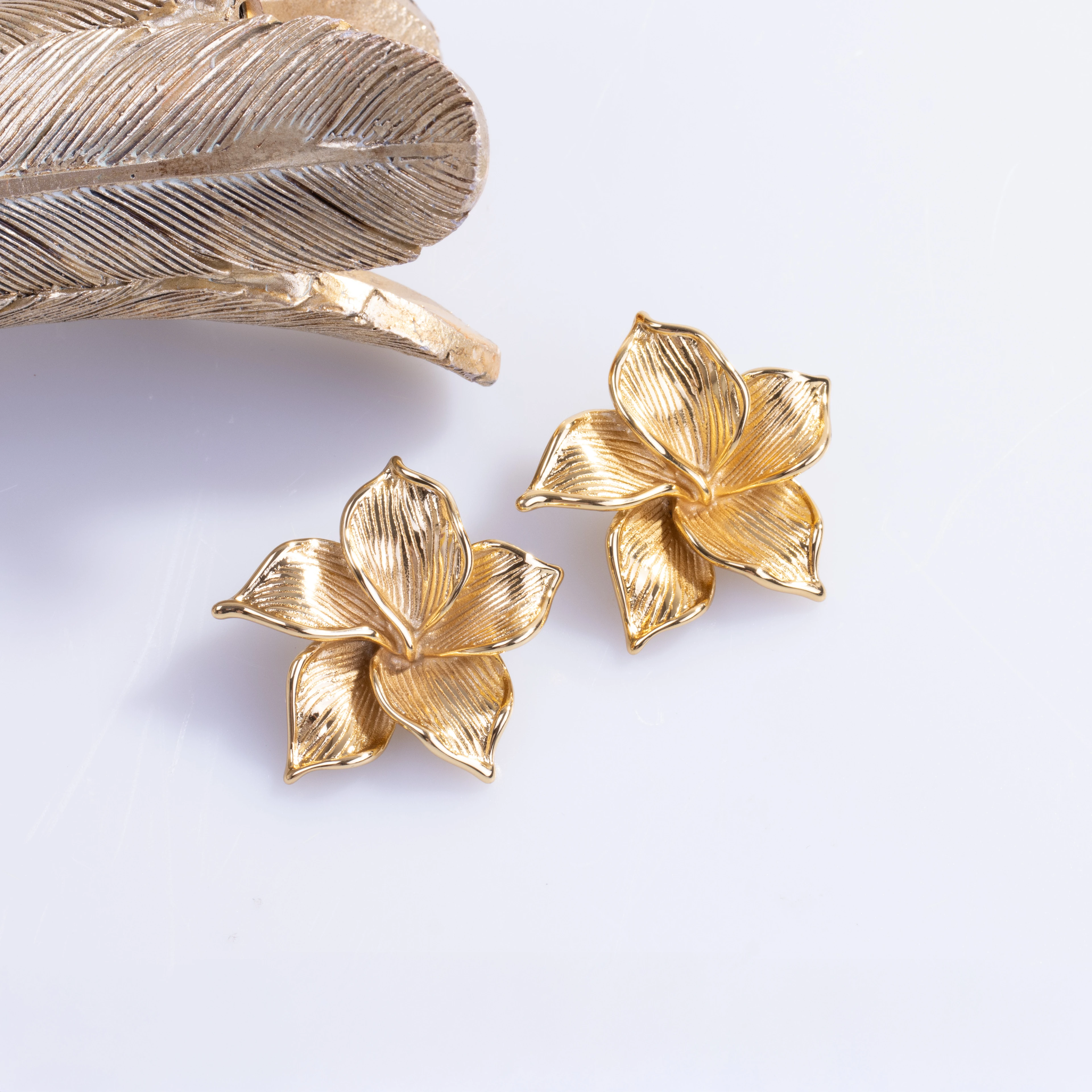 Solaflora Earring | Çelik Küpe