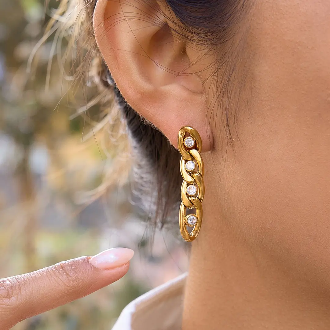 Anellia Earring | Çelik Küpe 4