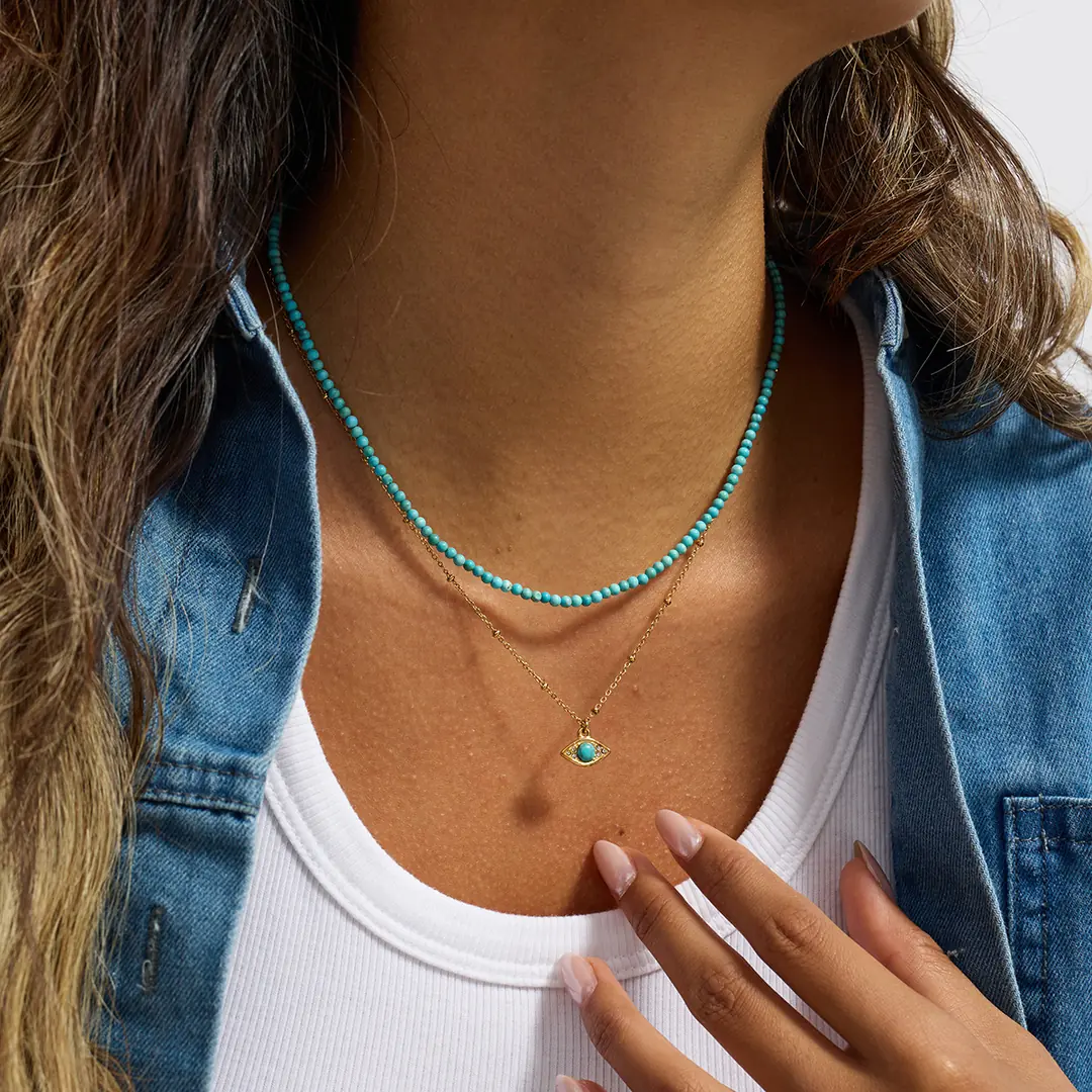 Occhiara Necklace | Boncuklu Kolye 4
