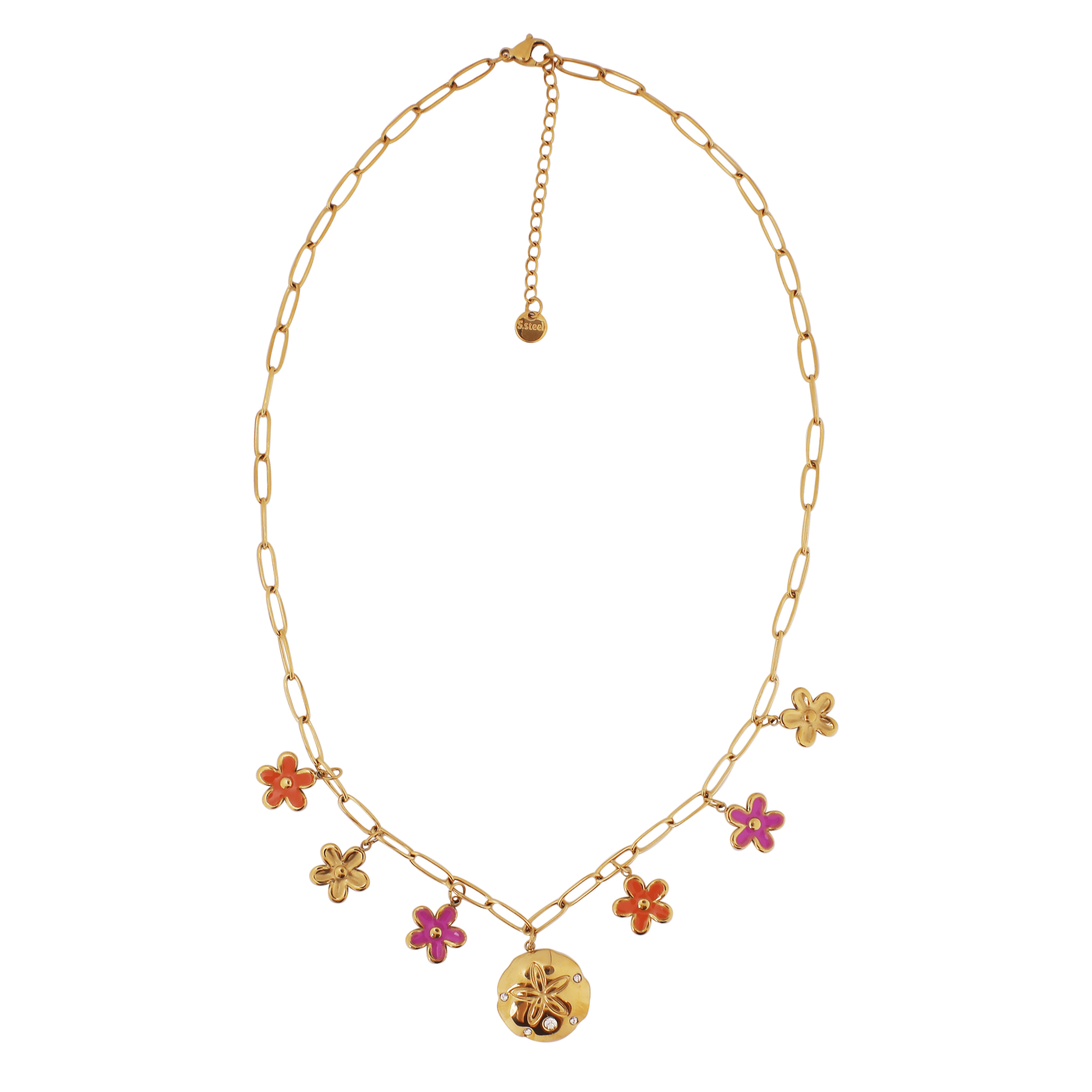  Floriana Necklace | Çelik Kolye
