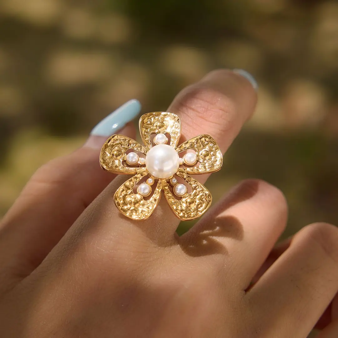 Petunelle Ring | Çelik Yüzük 5