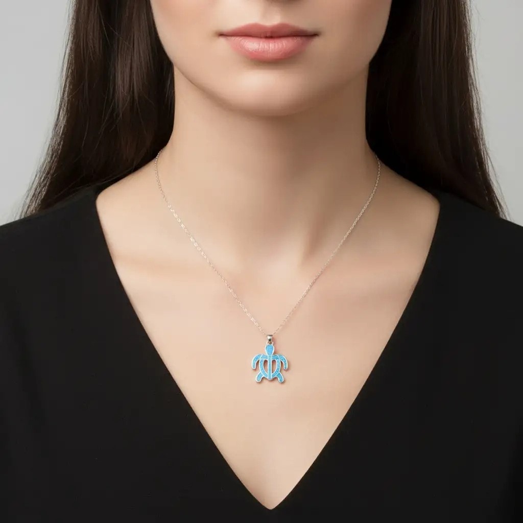 Turblue Necklace | Silver Kadın Kolye