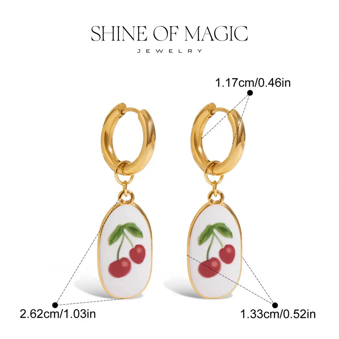 Cereza Earring | Çelik Küpe 4
