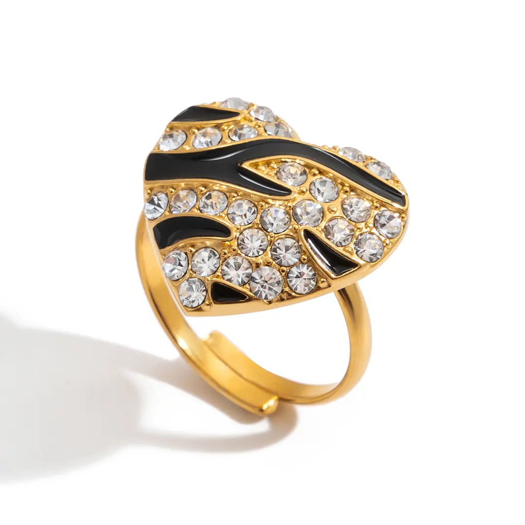 Zebrina Ring | Çelik Yüzük