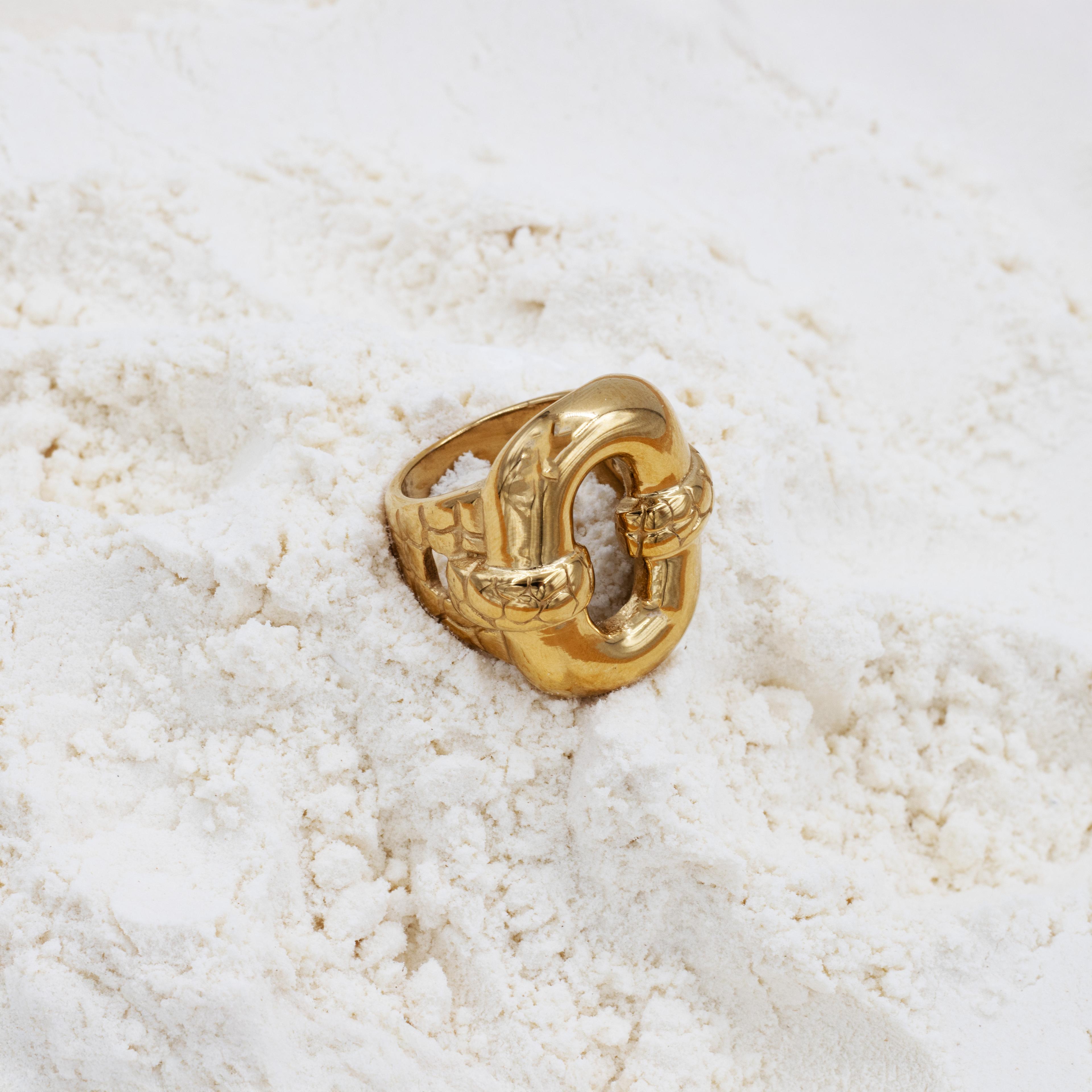 Golden Knot Ring | Çelik Yüzük