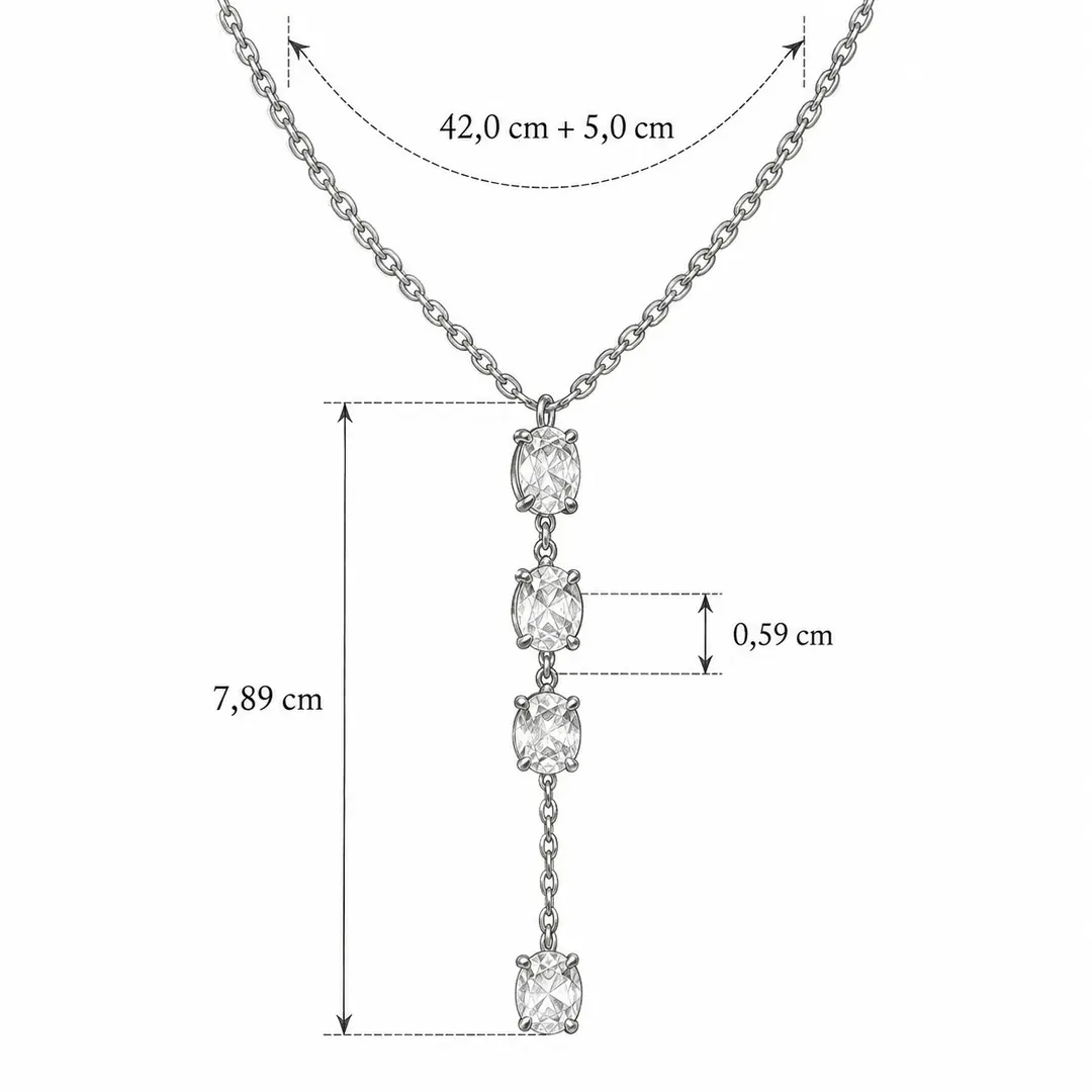 Pioggia Necklace | Çelik Kolye 5