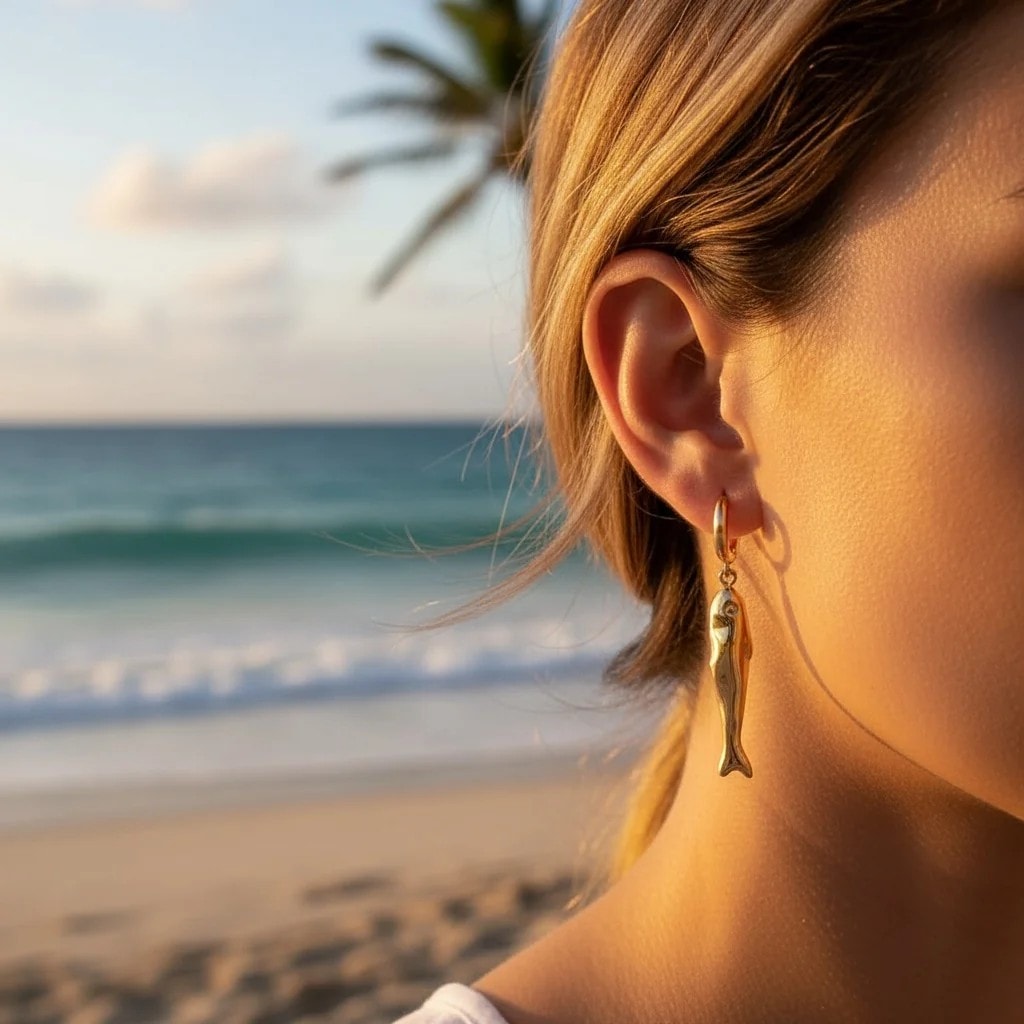 Psari Earring | Çelik Küpe