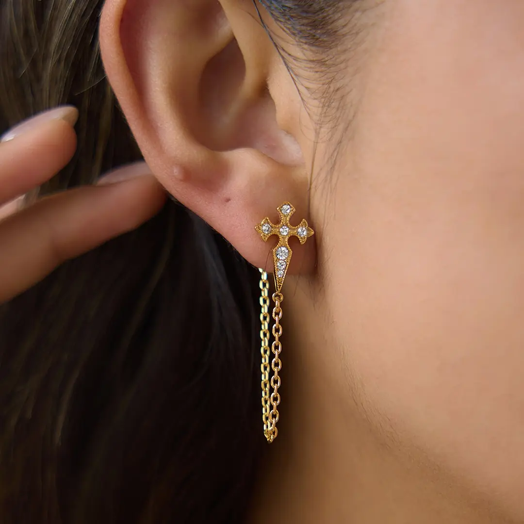 Sanctelle Earring | Çelik Küpe 4