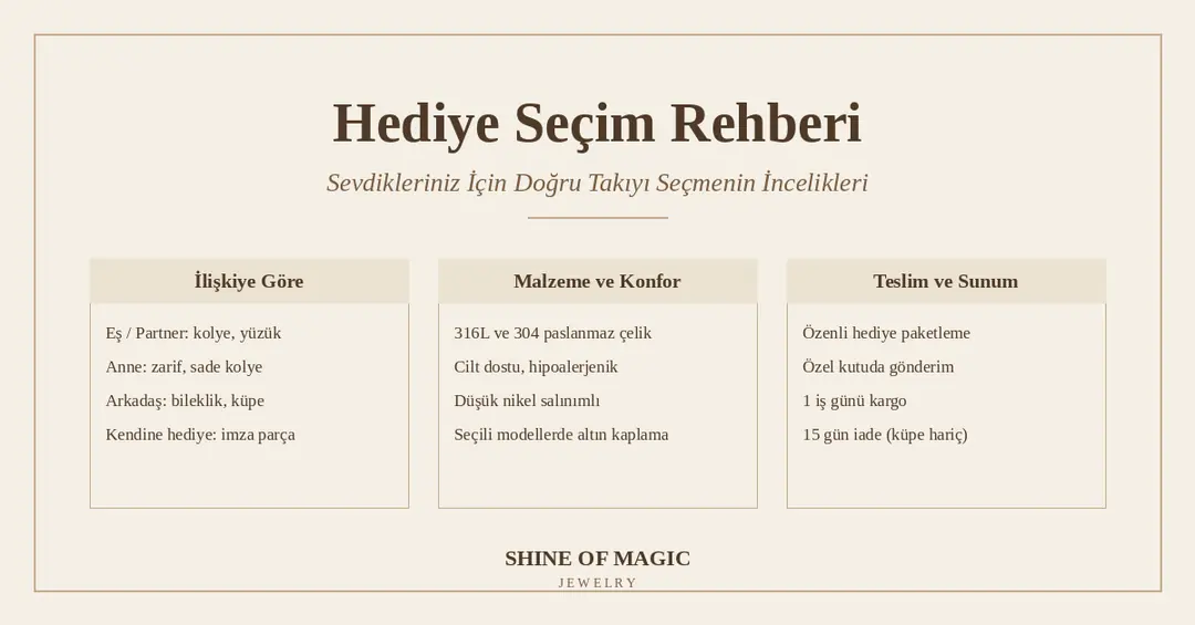 Hediye Seçim Rehberi: Sevdikleriniz İçin Doğru Takıyı Nasıl Seçersiniz