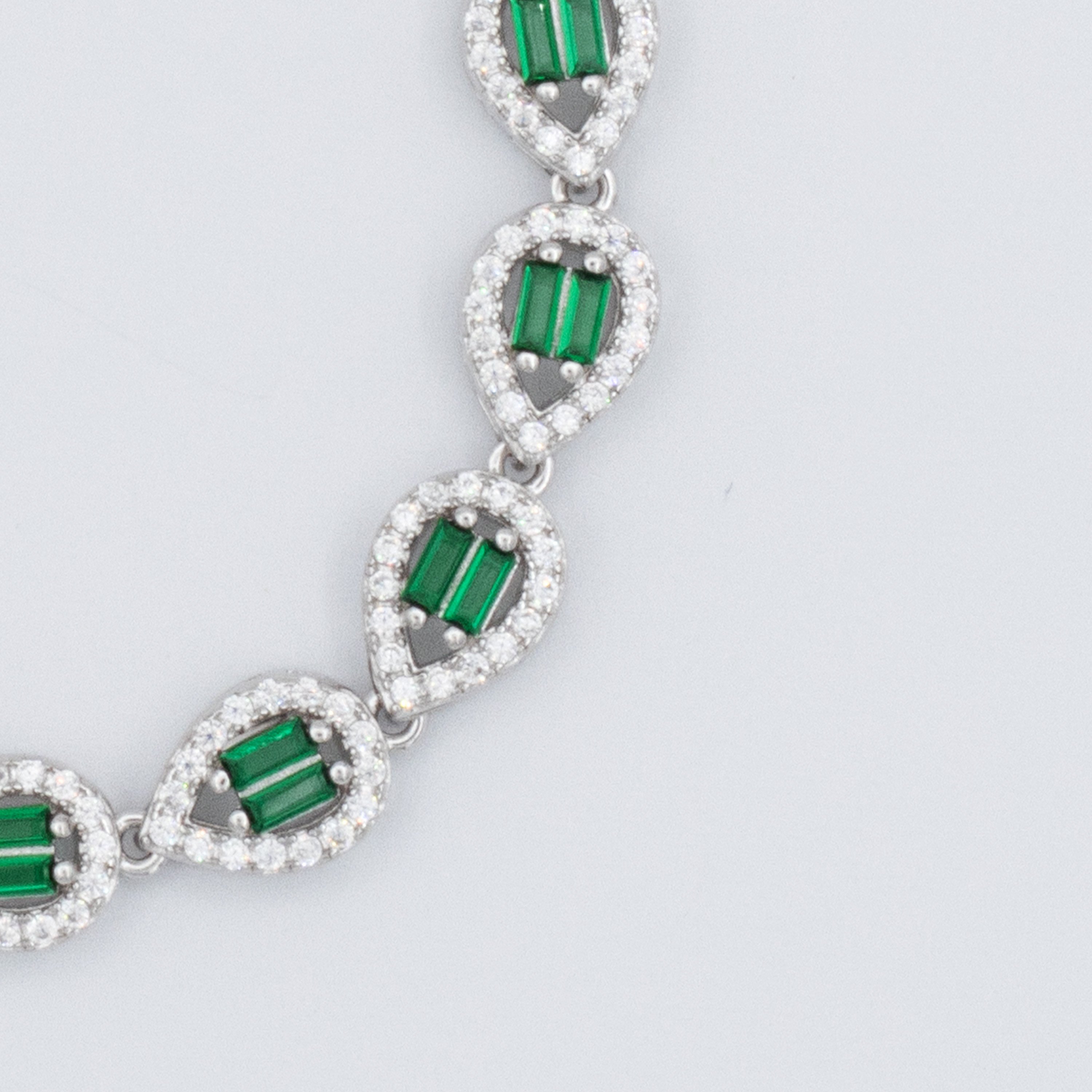 Emerald Drop Bracelet | Silver Kadın Bileklik
