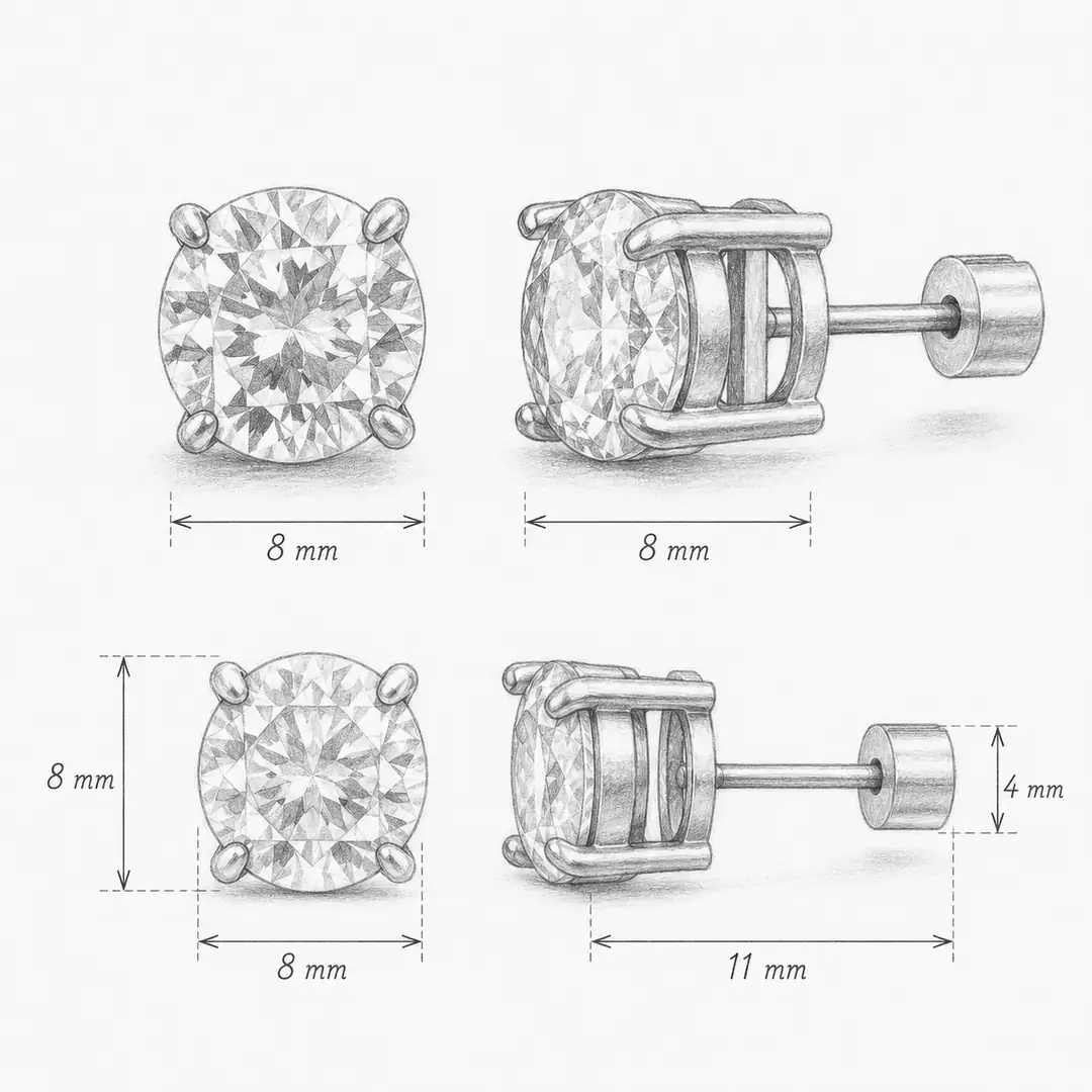 Qatino Earring | Çelik Küpe 4