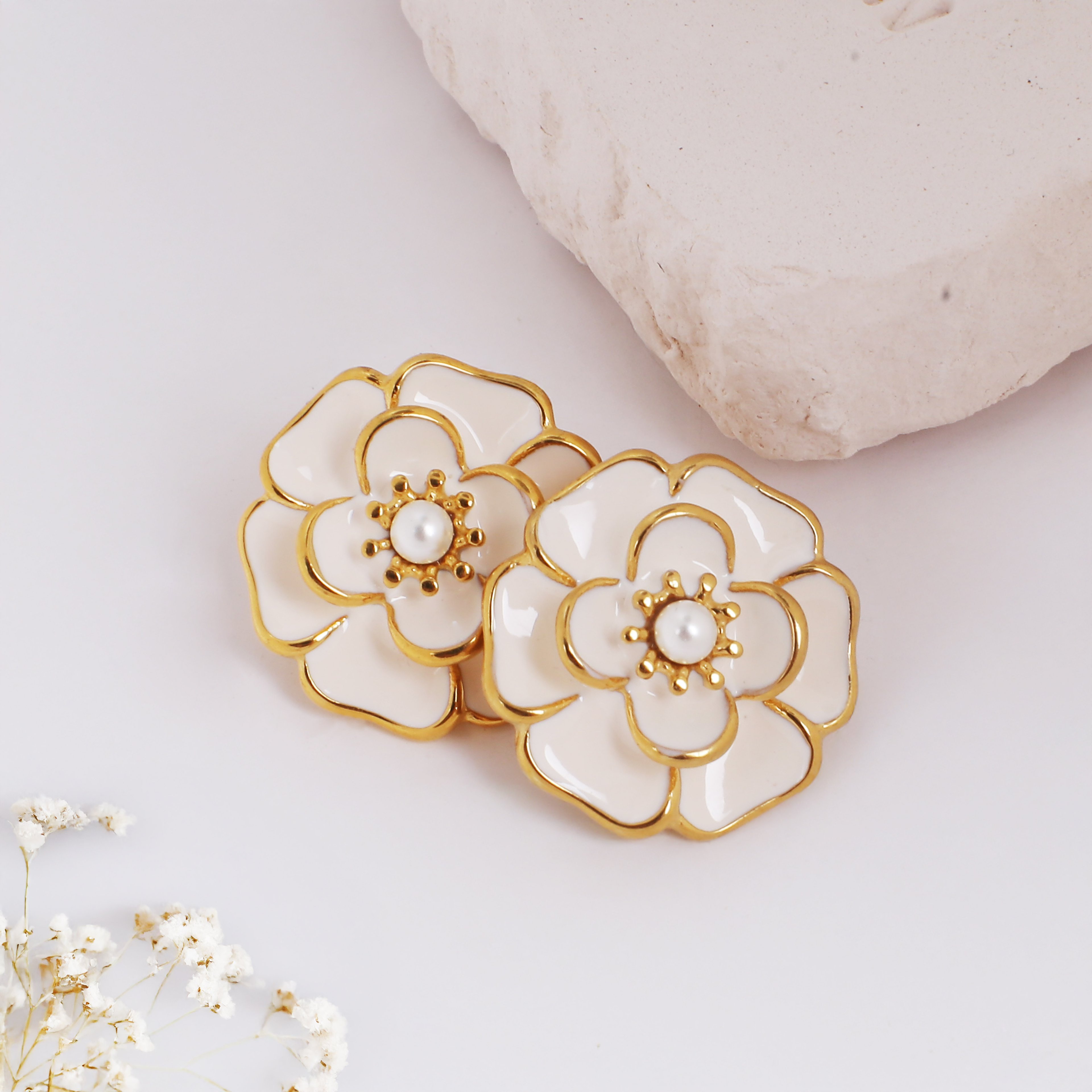 Blossom Earring | Çelik Küpe