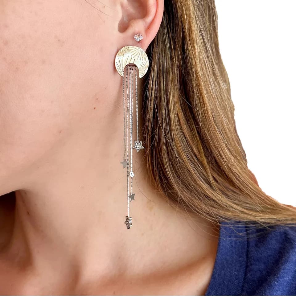 Moon Earring | Çelik Küpe 3