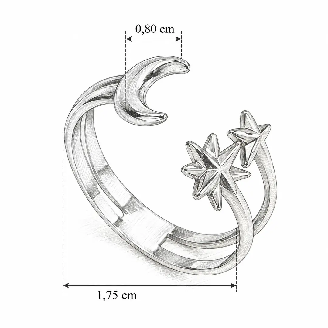 Notturna Ring | Çelik Yüzük 3