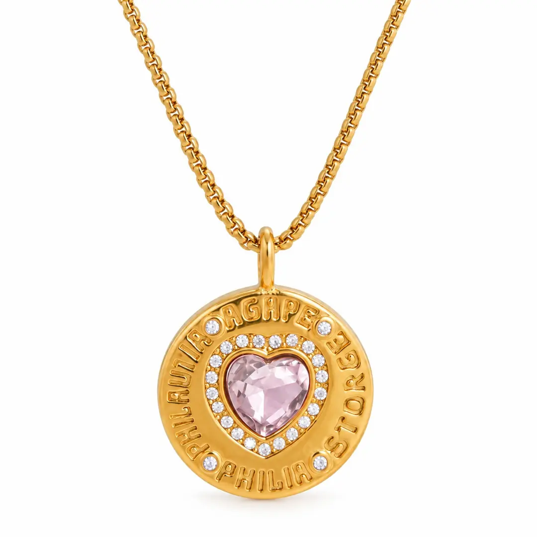Medalya Necklace | Çelik Kolye