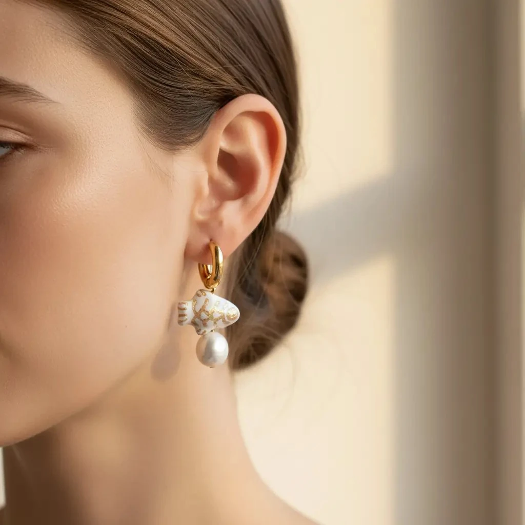 Zfish Earring | Çelik Küpe