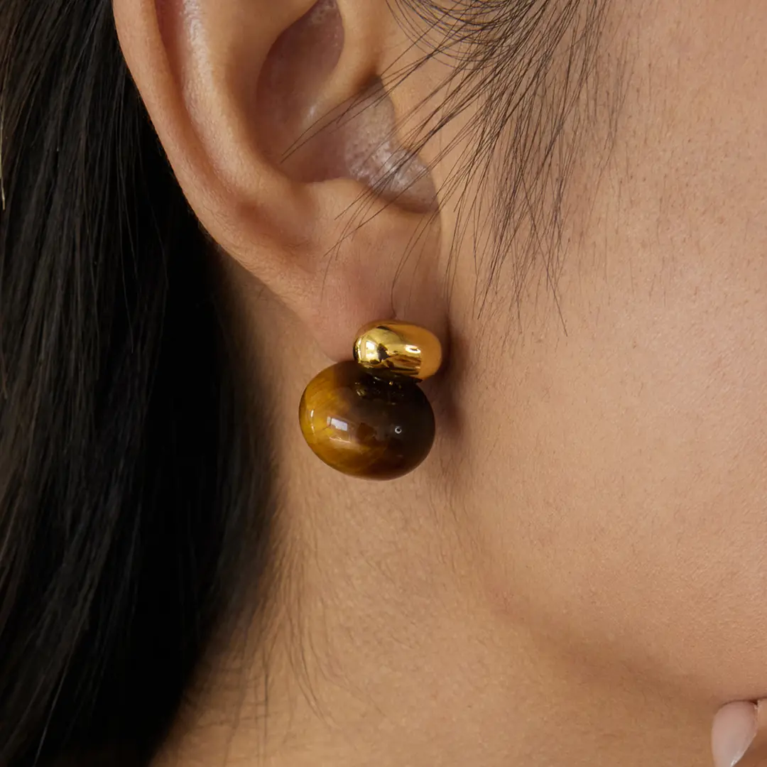 Tigressa Earring | Doğal Taş Küpe 2