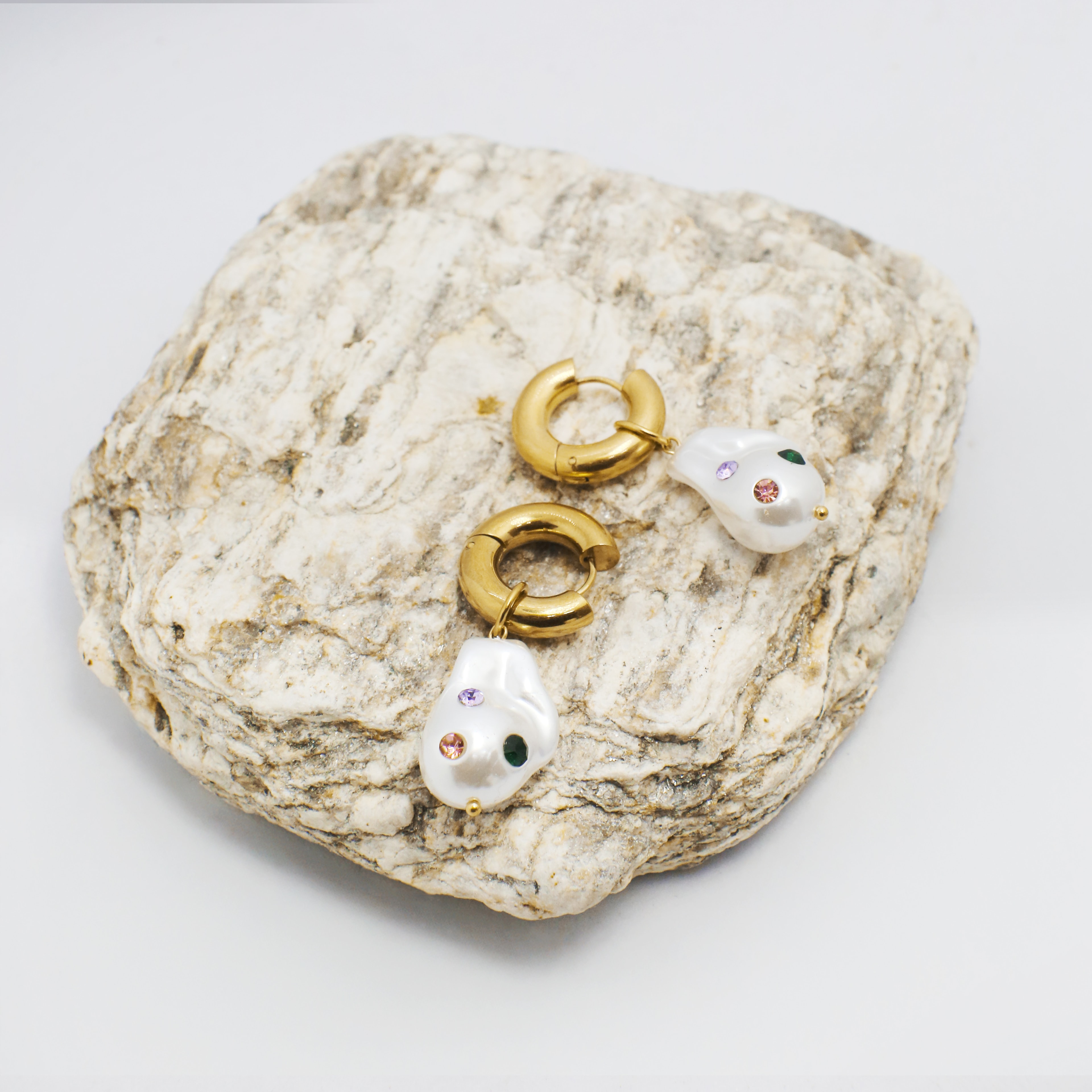  Amelia Earring | Çelik Küpe