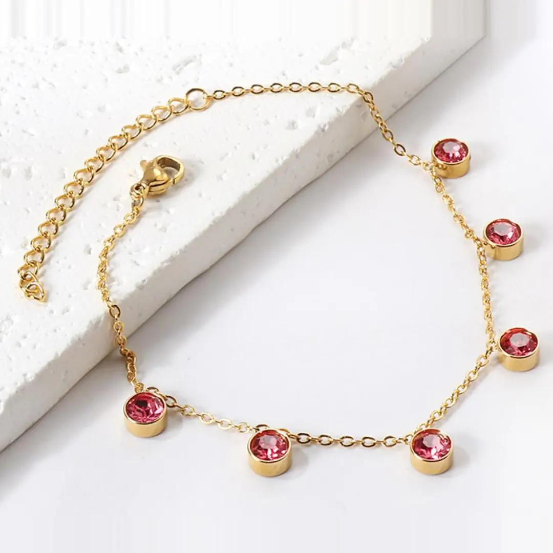 Rosalit Gold Anklet | Çelik HalHal