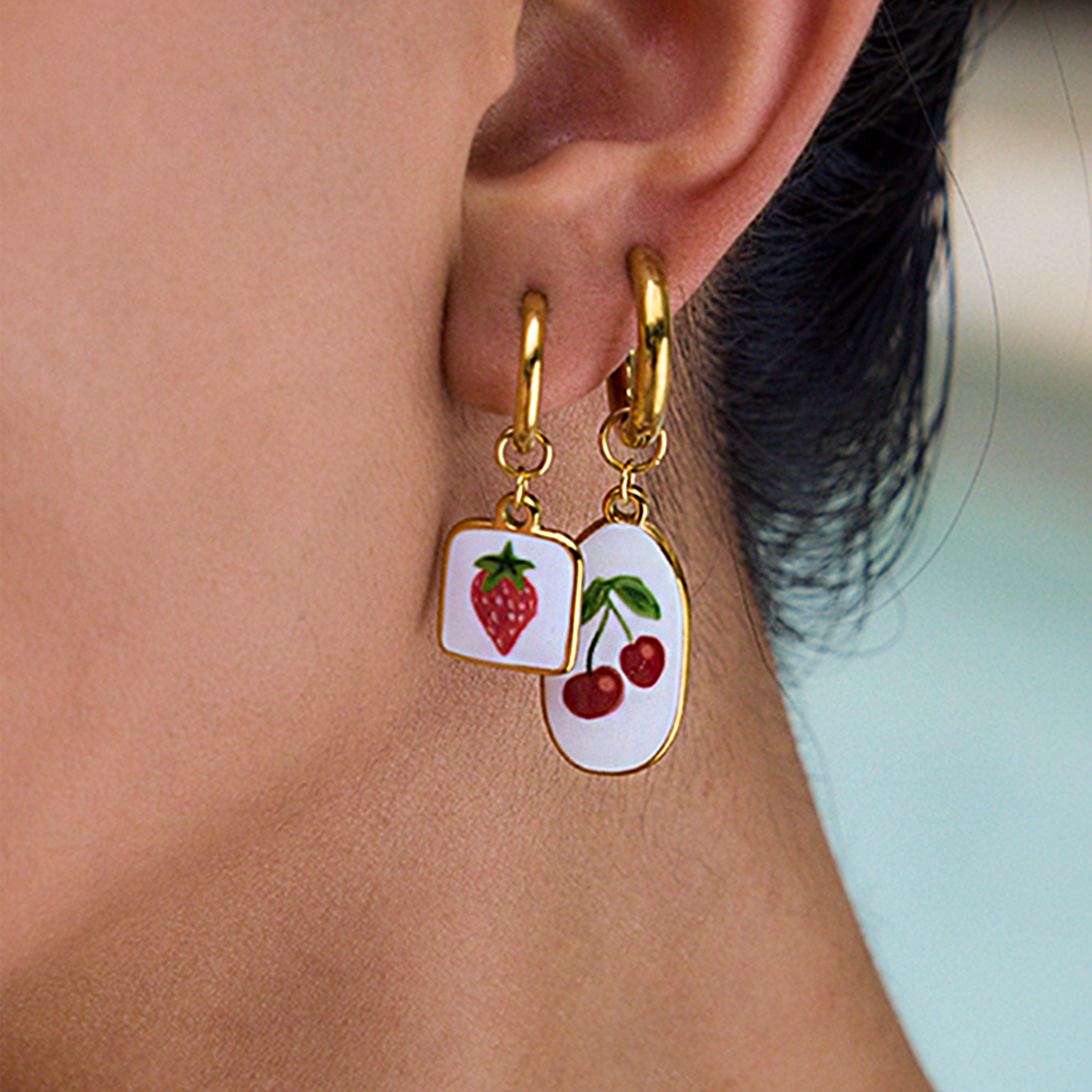 Fresa Earring | Çelik Küpe